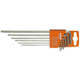 Padre - Lange inbussleutelset met kogelkop, 6-dlg