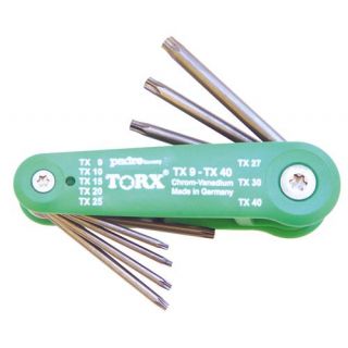 Padre - Stiftsleutelset Torx met gaatje, 8-delig
