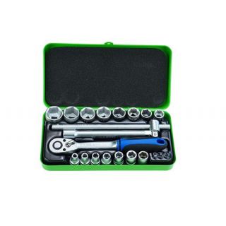 Padre - 3/8" Doppenset 6-kant, 18-delig