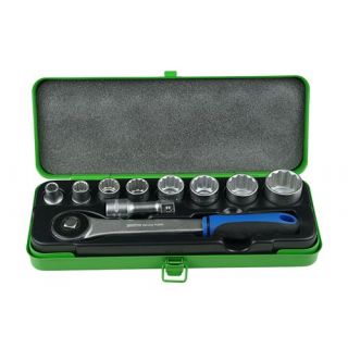 Padre - 1/2" Doppenset 6-kant (inch), 10-delig