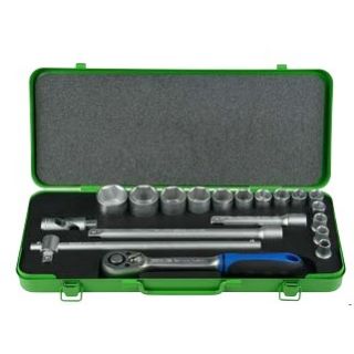 Padre - 1/2" Doppenset 6-kant, 19-delig