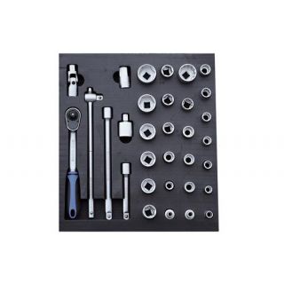 Padre - 1/2" Doppenset 6-kant in module, 32-delig,