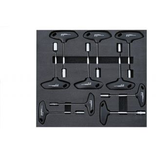 Padre - Dopschroevendraaierset met T-greep in module, 10-del