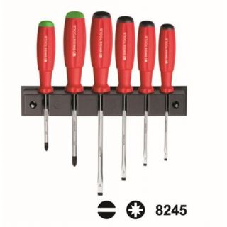 PB - SwissGrip schroevendraaierset PZ + sleuf, 6-dlg