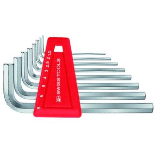 PB - Korte stiftsleutelset inbus, 0.71-2.0mm, 5-dlg