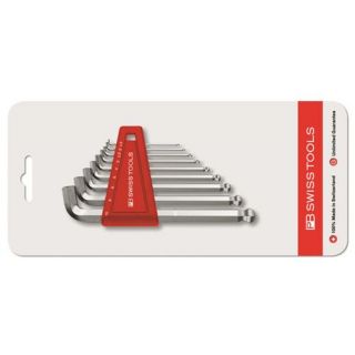 PB - Korte stubby stiftsleutelset inbus met kogelkop, 9-dlg