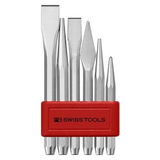 PB - Achtkant slag + beitelset, 6-dlg.