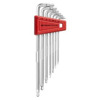 PB - Lange safety stiftsleutelset inbus met kogelkop, 6-dlg