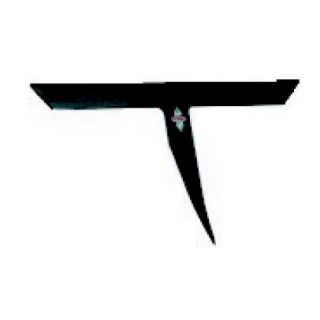 Picard - Kapijzer recht, zwart gelakt, 560gr.