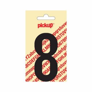 Pickup - Plakcijfer Nobel 90mm zwart - 8