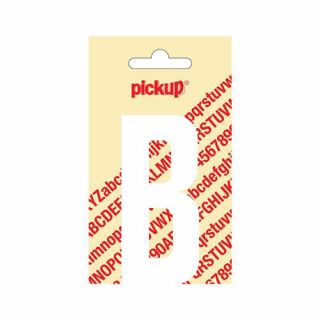 Pickup - Plakletter Nobel 90mm wit - B