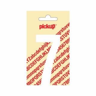Pickup - Plakcijfer Nobel 120mm wit - 7