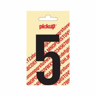 Pickup - Plakcijfer Nobel 120mm zwart - 5