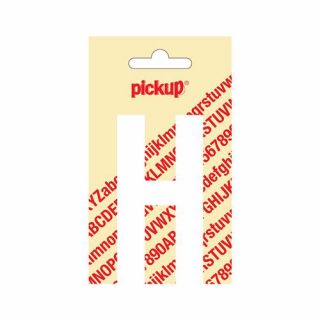 Pickup - Plakletter Nobel 120mm wit - H