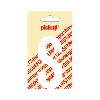 Pickup - Plakletter Nobel 120mm wit - S