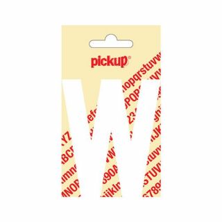 Pickup - Plakletter Nobel 120mm wit - W