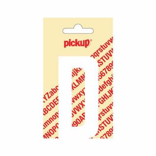 Pickup - Plakletter Nobel 150mm wit - D