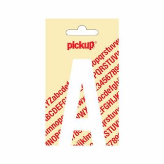 Pickup - Plakletter Nobel 60mm wit - A