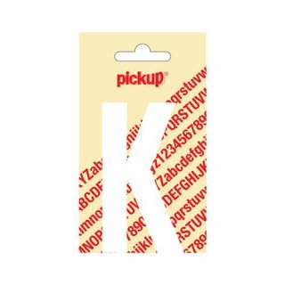 Pickup - Plakletter Nobel 60mm wit - K