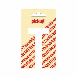 Pickup - Plakletter Nobel 60mm wit - T