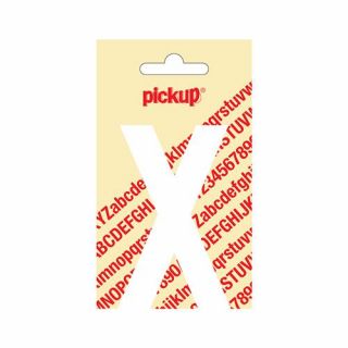 Pickup - Plakletter Nobel 60mm wit - X