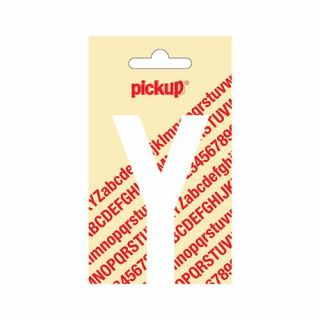 Pickup - Plakletter Nobel 60mm wit - Y