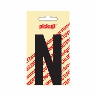 Pickup - Plakletter Nobel 120mm zwart - N
