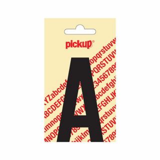 Pickup - Plakletter Nobel 60mm zwart - A