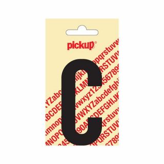 Pickup - Plakletter Nobel 60mm zwart - C