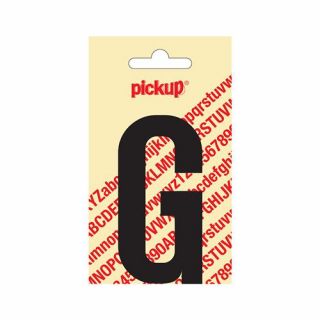 Pickup - Plakletter Nobel 60mm zwart - G