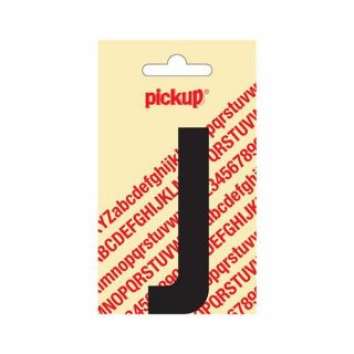 Pickup - Plakletter Nobel 60mm zwart - J