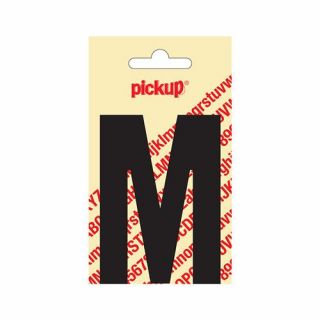 Pickup - Plakletter Nobel 60mm zwart - M