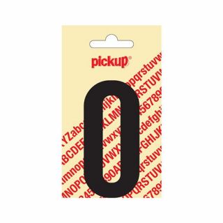 Pickup - Plakletter Nobel 60mm zwart - O