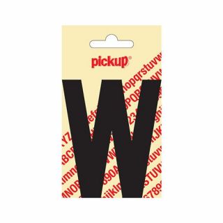 Pickup - Plakletter Nobel 60mm zwart - W