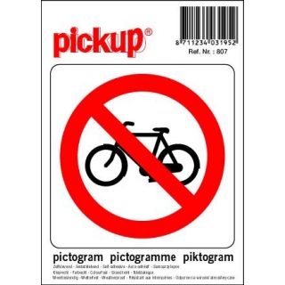 Pickup - Pictogram 100x100 P807 Verbod Rijwielen.