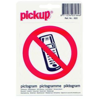 Pickup - Pictogram 100x100 P822 Verbod GSM.