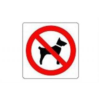 Pickup - Pictogram 100x100 PA810 Verbod Honden.