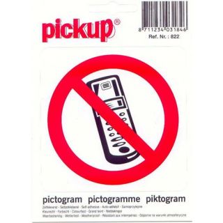 Pickup - Pictogram 100x100 PA822 Verbod GSM.