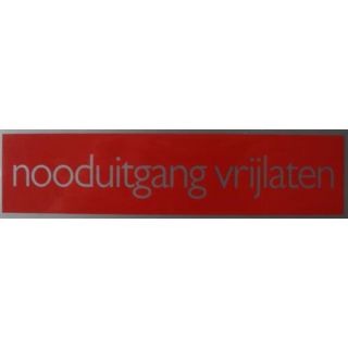 Pickup - Route Aluminium 4633 Nooduitgang Vrijlaten.