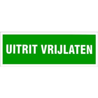 Pickup - Uitrit vrijlaten 330x120mm.