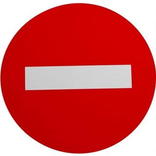 Pickup - Verboden doorgang 180mm.