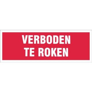 Pickup - Verboden te roken 330x120mm.