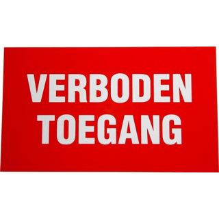 Pickup - Verboden toegang 330x200mm.