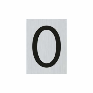 Pickup - Bord Alulook Cijfer 0 - 44x60 mm zelfklevend