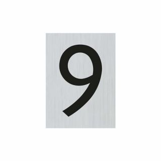Pickup - Bord Alulook Cijfer 9 - 44x60 mm zelfklevend