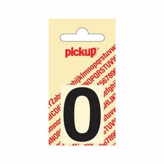 Pickup - Plakcijfer Helvetica 40 mm zwart - 0