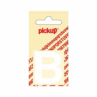 Pickup - Plakletter Helvetica 40 mm wit - B