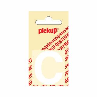 Pickup - Plakletter Helvetica 40 mm wit - C