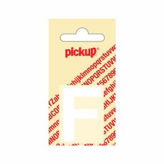 Pickup - Plakletter Helvetica 40 mm wit - f