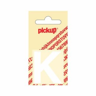 Pickup - Plakletter Helvetica 40 mm wit - K